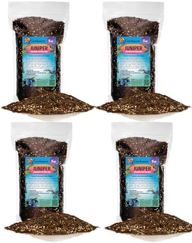 GARDENERA Premium Juniper Potting Soil Mix - Perfect Balance of Nutrients, Drainage, and Aeration for Healthy Juniper Trees - 20 Quart by Gardenera