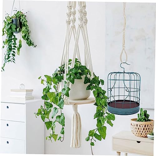 Yardwe 16pcs Garden Supplies Wall Plant Hanger Extender Rope Macrame Plant Hanger Hanging Flowerpot Rope - Image 3