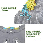 Sungmor Resin Elephant Head Wall Pot, Unique Bohemian Style Animal Face Planter, Vertical Hanging Plant Pot, Pretty Decorative Flower Pot for Indoor Outdoor Plants, for Gardening Lovers - Image 5
