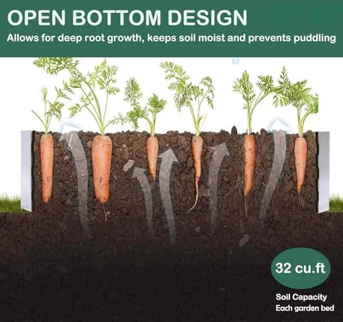 Galvanized Raised Garden Bed 8x4x1ft 3-Pack - Image 5