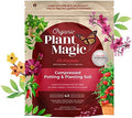 Compressed Organic Potting Soil for Garden, Plants & Vegetables - Expands 4x When Mixed with Water - Indoor or Outdoor Use - Plant Food Mix Derived from Natural Coconut Coir & Worm Castings Fertilizer by OrganicPlantMagic