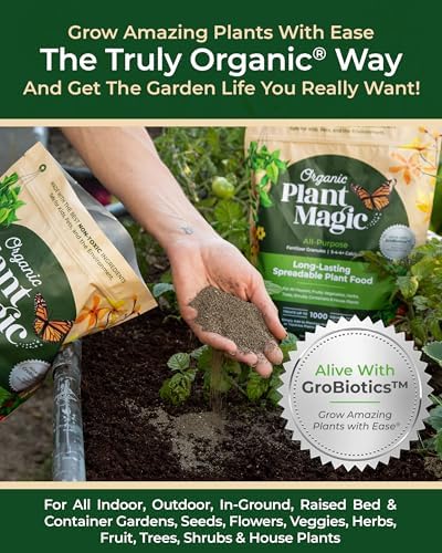 Organic Plant Magic - Truly Organic™ Slow Release Granular Fertilizer: Long-Lasting Plant Food Granules - Indoor & Outdoor Flowers, Vegetable Gardens, Fruit Trees, Shrubs, House Plants (Two 4 lb Bags) - Image 3
