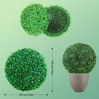 Decorative Plant Ball Decor Artificial Grass Ball Round Dia 14in, Faux Greenery Fake Plants Extra Large, Green Grass Moss Balls, Decor Greenery Eucalyptus Topiary Ball - Image 7