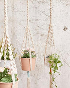 PILLOWPIA Macrame Plant Hanger 55" – Indoor Outdoor Hanging Planter Rack for Ceiling, Wall, or Window – Boho Rope Plant Holder for 10" Pots – Decorative Garden & Patio Plant Accessory – Sage - Image 6