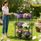 VGMiu 3 Tier Plant Stand Indoor Outdoor, Metal Plant Shelf for Multi Plants - Image 5