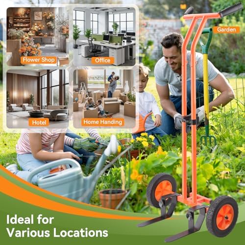 Plant Caddy with Wheels, Plant Dolly Cart, Potted Plant Mover Cart - Image 5