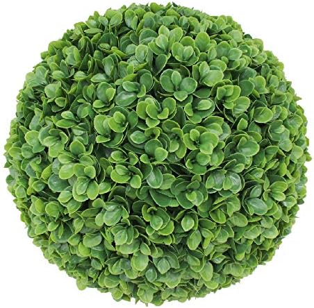 SunnyRoyal Topiary Ball Artificial Outdoor Boxwood Balls Topiary Lifelike Plants, Round Topiary for Indoor/Outdoor Decore, Lechguguilla 15 Inch, 6 Pieces by SunnyRoyal