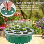 10 Pack Seeds Grow Tray, Plant Germination Starter Kit, Mini Greenhouse Propagator Trays, Germination Trays with Labels & Seedling Tools(13 Cells Per Tray),Black - Image 4