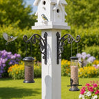 2 Pack Hanging Plant Brackets Outdoor 10 Inch Cast Iron Plant Hanger, Black - Image 4