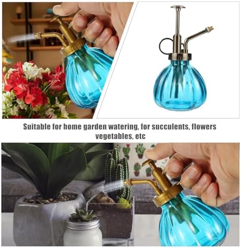 Plant Watering Bottle Easy to Use Design Vintage 2pcs Glass with Spray Function for Flowers and Vegetables for Home Garden Watering and Decoration - Image 7