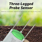 WiFi Soil Moisture Meter, 3-in-1 Smart Soil Tester for EC/Temp/Moisture, Wireless Plant Monitor with App, High Precision Digital Soil Sensor for Indoor Outdoor Garden & Lawn(Solar Powered) - Image 6