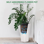 22.4" Tall Planter of 2, Self Watering Pots for Indoor Plants - Image 4
