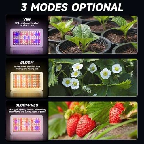 LED Grow Light Full Spectrum, Plant Grow Light with Veg & Bloom Switch for Hydroponic Indoor Plants LED Grow Lamp with Daisy Chain，with Remote Control - Image 5