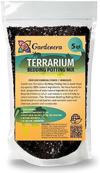 Cultivate Stunning Terrariums with Gardenera Terrarium Potting Soil - Tailored for Humidity-Loving Plant Varieties - 5 QUARTS by Gardenera