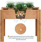 IDEALHOUSE 34"x18"x30" Elevated Wood Raised Garden Bed Planter Box - Image 4