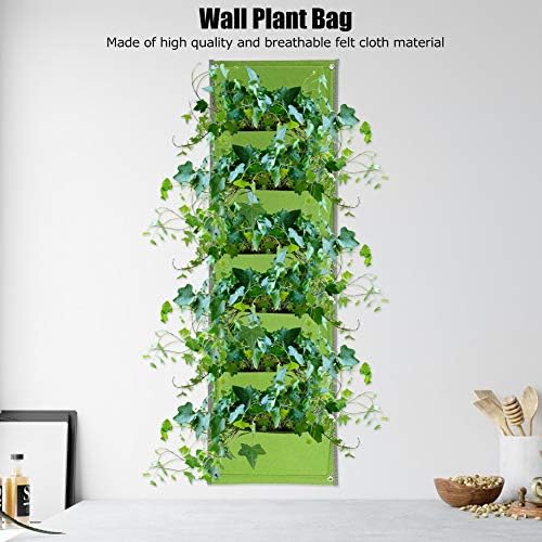 Vertical Green 7 Pocket Felt Plant Bag Wall Planter Eco Friendly Flowerpot Landscaping Accessories Gardening Tool - Image 5