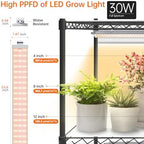 Bstrip 6-Tier Indoor Greenhouse with Grow Light, 29.5x13.8x71in - Image 5