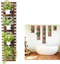 ShopLaLa Wooden Wall Planter (120cm) Wood Hanging Planters for Indoor Plant by ShopLaLa