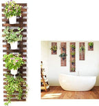 ShopLaLa Wooden Wall Planter (120cm) Wood Hanging Planters for Indoor Plant by ShopLaLa