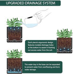 D'vine Dev 6-Pack Plastic Herb Planter Pots, 4 in, Black, 76-Y-B6-1 - Image 5