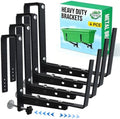 Halatool Window Box Brackets Outdoor, 4Pack Adjustable Planter Box Brackets by HALATOOL