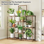 EnHomee 47.2" Outdoor Plant Stand with 8-Tier for Garden - Image 5