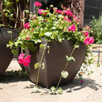 Tusco Products MSQ16BK Modern Square Garden Planter, 16-Inch, Black - Image 3