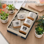 Havawish 12 Pcs Book Lovers Gifts Ceramic Succulent Pots Bamboo Tray,Cute - Image 4