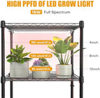 Indoor Greenhouse with Grow Lights with 72W , 5 Tier 23.2" L×13.4" W×61.4" H - Image 3