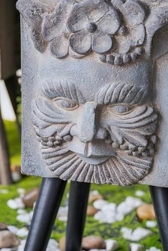 11" x 13" x 22" Greek God Statue Planter with Legs - Image 4
