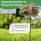 Tellingyou 3 Pack Adjustable Outdoor Flower Pot Stand, Plant Stands(Brown) - Image 4