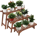 Ufine 3 Tier Ladder Plant Shelf Wood Plant Stand for Indoor Outdoor by Ufine