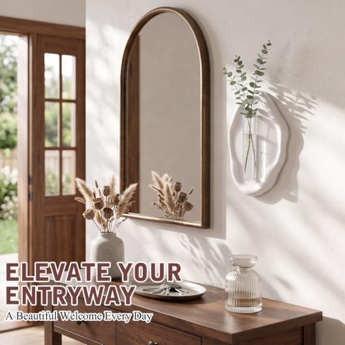 Modern Wall Mounted Resin Vase with Magnetic Glass Tube, White - Image 4