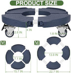 ToLanbbt 4 Pack Plant Caddy Stands with 360° Wheels Adjustable 15-22 in Rolling Stands Heavy Duty Large Plant Carts Dolly with Casters 440lbs Capacity for Large Planter, Garden Pot, Flower Pot, Blue - Image 2