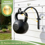 Bird Feeder Plant Hanger Hook-12" 50LBS Outdoor Wall Iron Rustproof 4-Pack - Image 4
