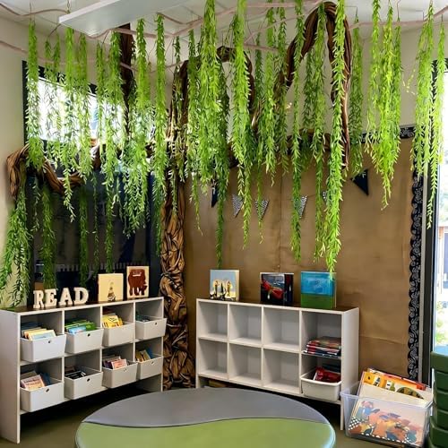 68.9ft Hanging Vines with 19.69ft Branches, Jungle Party Decorations by Bucherry
