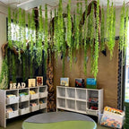 Bucherry Jungle Party Decoration Set 68.9ft Artificial Hanging Willow Vines - Image 5