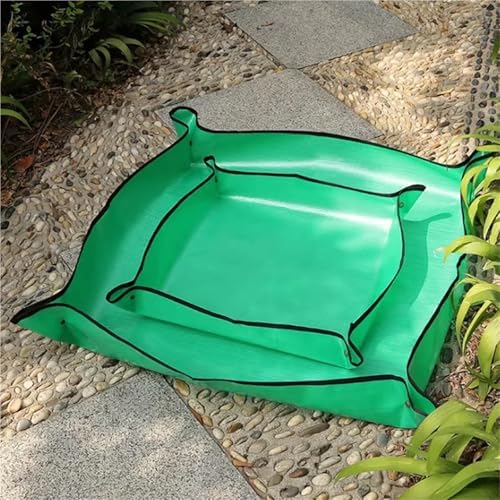 Repotting Mat Large Size Planting Mat Gardening Potting Pad PE Plant Repotting Mat Foldable Waterproof Mats Garden Accessories 32-100cm(50x50CM) - Image 5