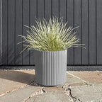 Veradek Demi Series Round Planter for Porch, Patio, Backyard | Durable Plastic-Concrete Material | Modern Décor for Tall Plants, Flowers - Image 6