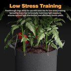 Patigrow Self-Watering Grow Bags, 5-Pack 5 Gallon 420G Thick Nonwoven Fabric Pots with Reinforced Handles and Multi-Purpose Rings, for Low Stress Plant Training Fruits, Vegetables,and Flowers - Image 4