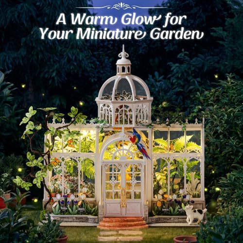 Rolife Greenhouse Miniature House Kit with LED Light - Image 5