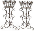 2 Pack Metal Tall Plant Stands, 25 Inch Wrought Iron Plant Stand by TICKCACY-EnrichYourLife