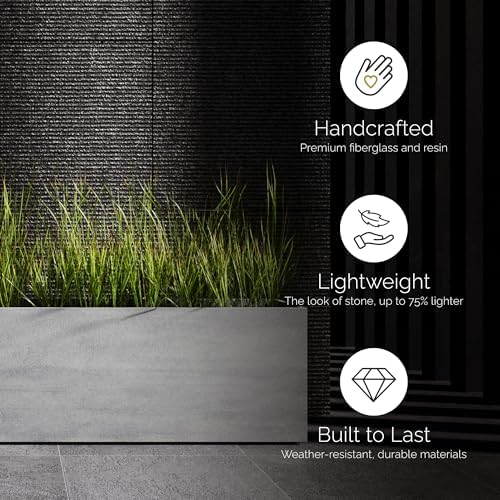 Reglito Cube Planters for Outdoor Plants, Square Indoor/Outdoor - Image 4