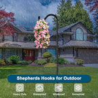 Gtongoko 108in Heavy Duty Shepherd Hook for Outdoor, 7-Prong Base, 2 Pack - Image 6