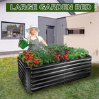 6x3x2 Ft Galvanized Metal Raised Garden Bed Large Planter Tall - Image 7
