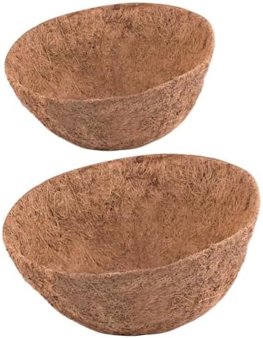 2 PCS Round Coco Liners Hanging Basket Liner Natural Replacement Coconut Fiber Liner for Hanging Basket Flower Pot (20 inch) by Rimonasure