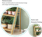 3‑Tier Folding Ladder Bamboo Plant Stand, 48in Tall Corner Floor‑Standing P - Image 6