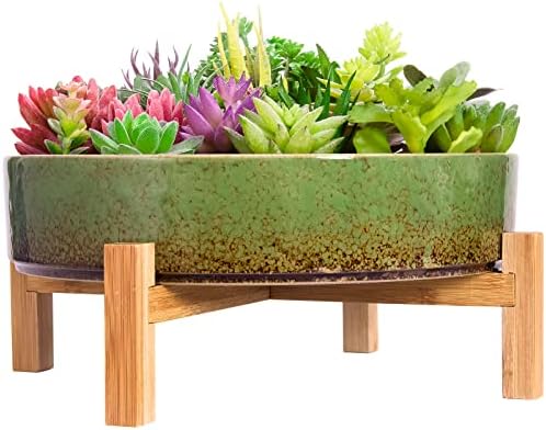 ARTKETTY Bonsai Pots, 11 Inch Large Succulent Pots with Drainage - Image 2