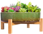 ARTKETTY Bonsai Pots, 11 Inch Large Succulent Pots with Drainage - Image 2