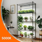 Bstrip 5-Tier Plant Shelf with Grow Light, 29.5x13.8x59in - Image 2